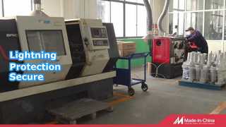 변전소 낙뢰 보호 데모용 YH10W-36 서지 피뢰기 보기